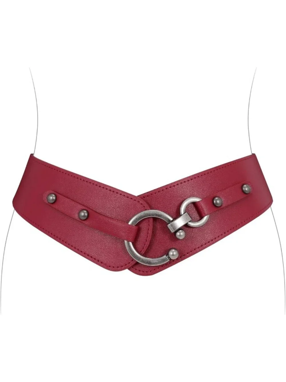 Vintage Retro Stretchy Wide Belt for Dresses & Coats - Elastic Cinch Style